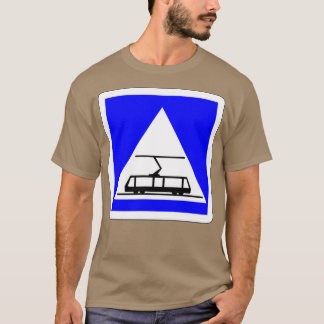 Camiseta Indica un cruce de tranvía