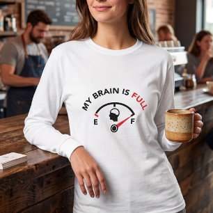 Camiseta Indicador de Combustible Sarcástico - Alcanzó la C