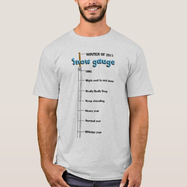 Camiseta Indicador de la nieve (Anverso)