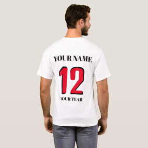 Camiseta Indicador de número de nombre personalizado