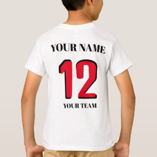 Camiseta Indicador de número de nombre personalizado