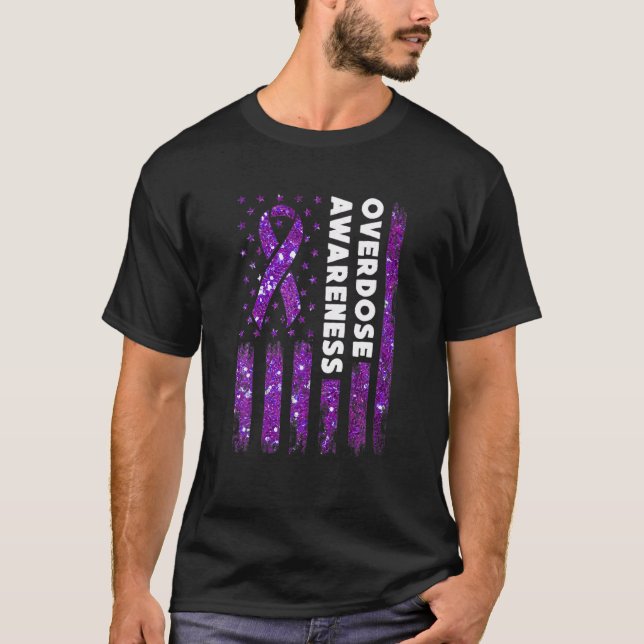 Camiseta Indicador de toma de conciencia sobre la sobredosi (Anverso)