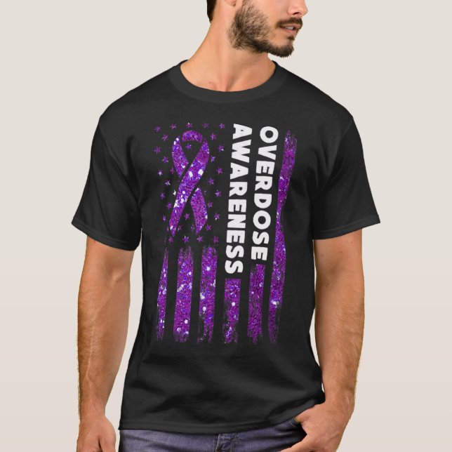 Camiseta Indicador de toma de conciencia sobre la sobredosi (Anverso)