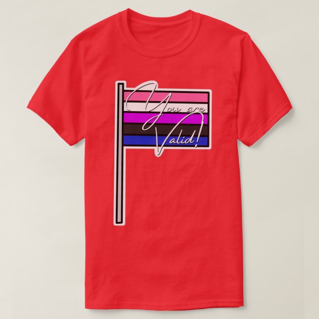 Camiseta Indicador Válido de Orgullo de Género (Diseño del anverso)