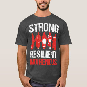 CAMISETA INDÍGENAS RESILIENTES NATIVAMENTE ESTADOUNIDENSES