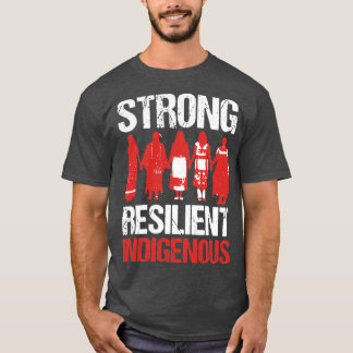 CAMISETA INDÍGENAS RESILIENTES NATIVAMENTE ESTADOUNIDENSES