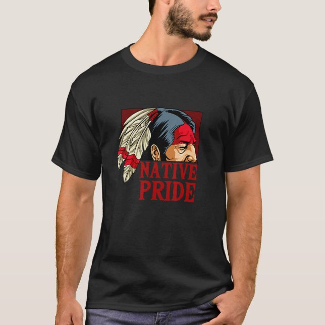 Camiseta Indio del Orgullo Nativo (Anverso)