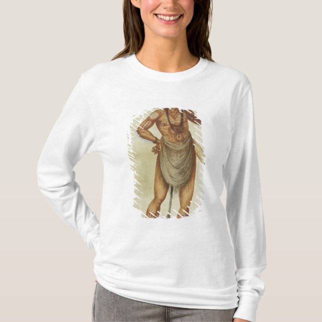 Camiseta Indio en pintura corporal (Anverso)