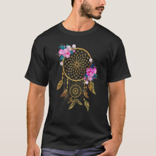 Camiseta Indio indígena nativo de tribu indígena floral Dre