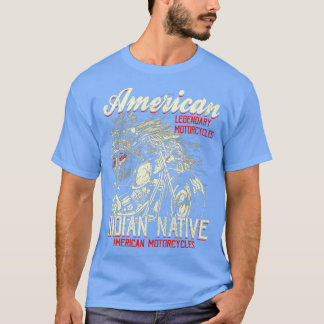 Camiseta Indio indio de motocicleta estadounidense para mot