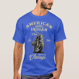 Camiseta Indio indio de motocicleta estadounidense para mot