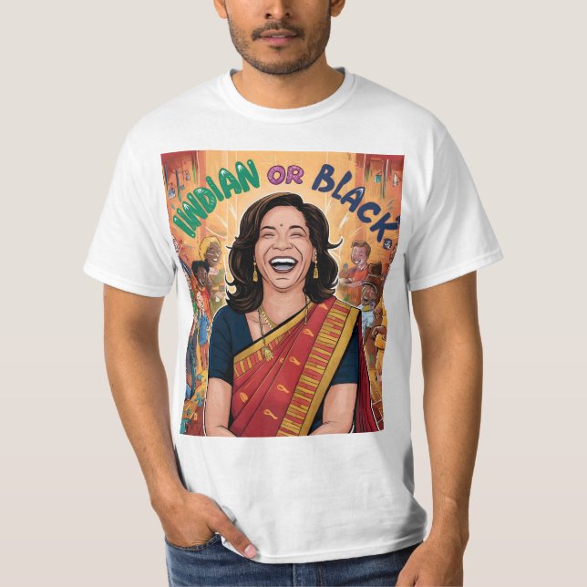 Camiseta Indio o negro | Kamala Harris (Anverso)