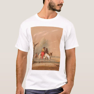 Camiseta Indio que riega sus soportes (1068A)
