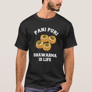 Camiseta indio street food pani puri shawarma