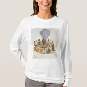Camiseta Indios alrededor de un fuego