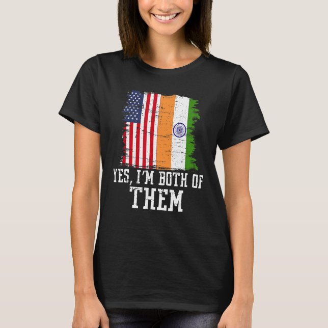 Camiseta Indios americanos Sí, los dos. (Anverso)