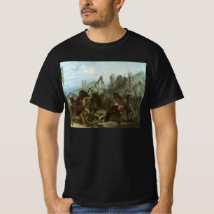 Camiseta Indios antiguos, Danza del Bisonte por Karl Bodmer