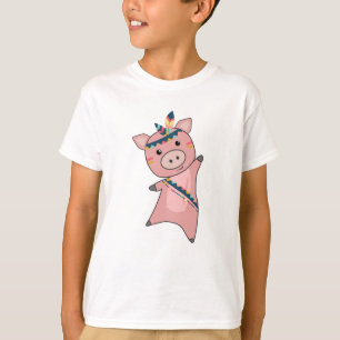 Camiseta Indios de cerdos de cerdo engendran animales de la