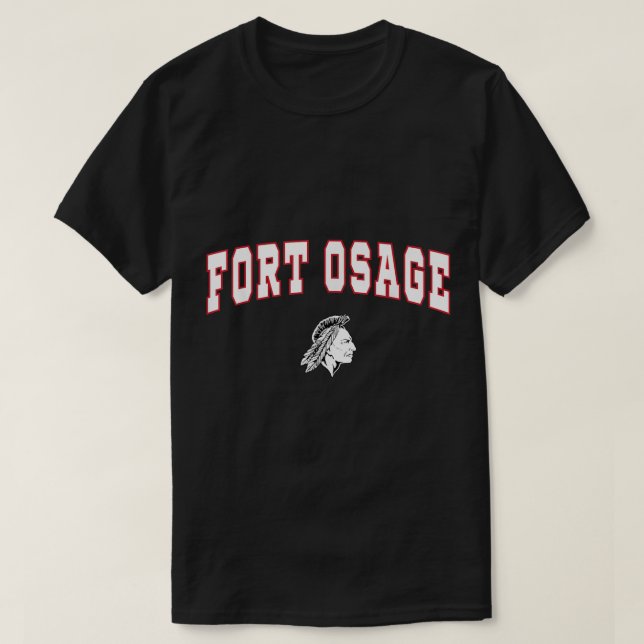 Camiseta Indios de la escuela secundaria Fort Osage (Diseño del anverso)