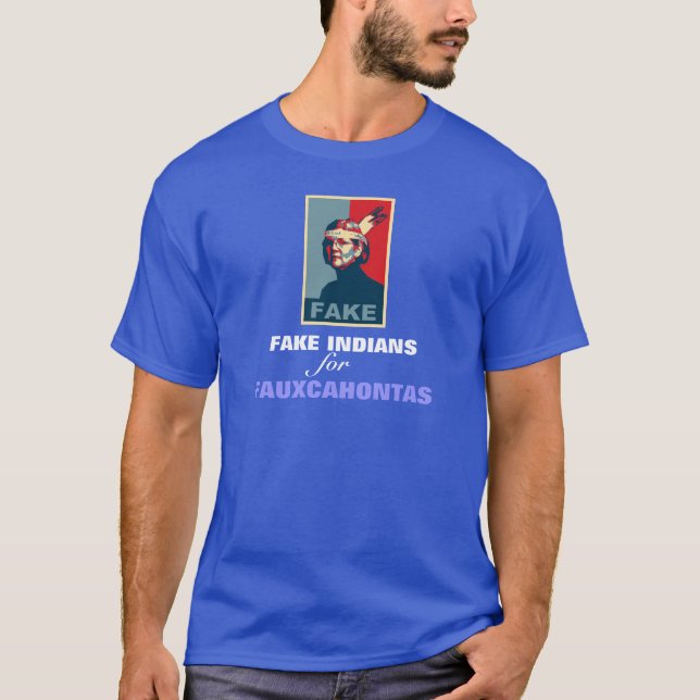 Camiseta Indios falsos para Fauxcahontas (Anverso)