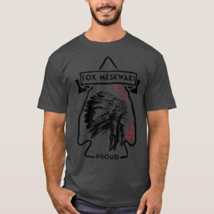 Camiseta Indios indígenas nativos de Fox Meskwaki