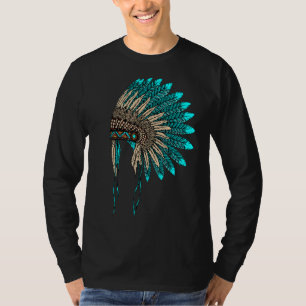 Camiseta Indios nativos americanos Headdress Costume joyerí