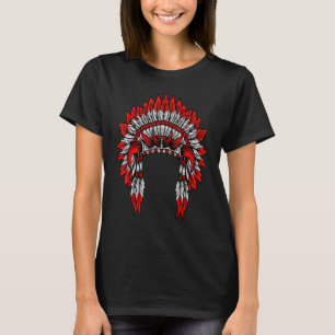 Camiseta Indios nativos americanos Headdress Costume joyerí
