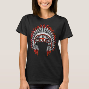 Camiseta Indios nativos americanos Headdress Costume joyerí