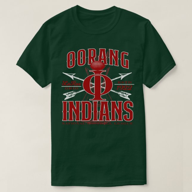Camiseta Indios orang (Diseño del anverso)