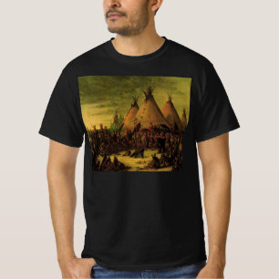 Camiseta Indios vintage, Consejo de Guerra Sioux de Catlin