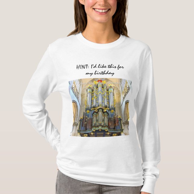 Camiseta INDIRECTA: Quisiera esto para mi cumpleaños - de (Anverso)