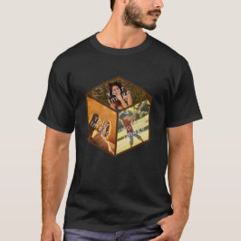 Camiseta Individueller 3D-Bilderwürfel, Foto-Kollage in 3D