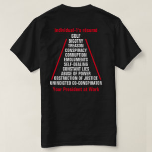 Camiseta Individuo-1 Trump Conspiración Obstrucción Golf