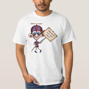 Camiseta Individuo del gorra del propulsor con el Rótulo