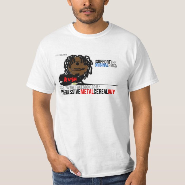 Camiseta Individuo metalizado progresivo del cereal (Anverso)