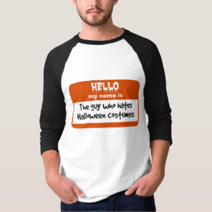 Camiseta Individuo que odia el Nametag de los disfraces de