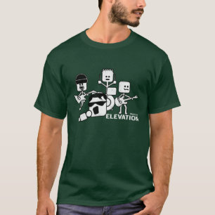 CAMISETA INDIVIDUOS DEL DIBUJO ANIMADO DE LA ELEVACIÓN