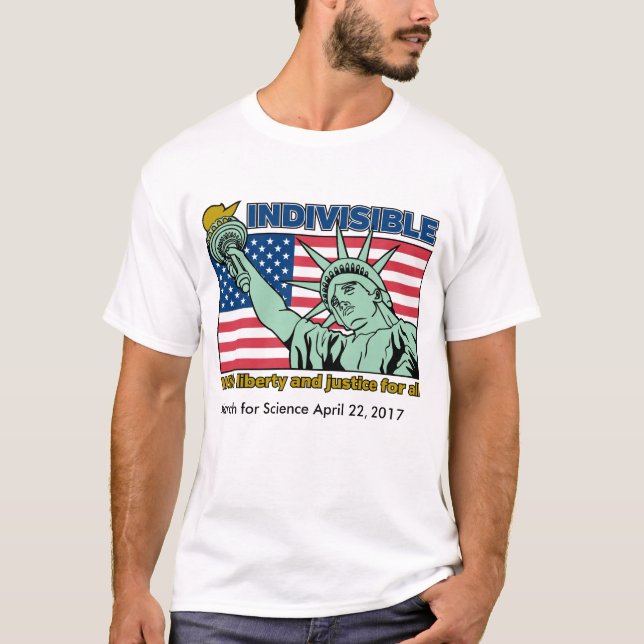Camiseta Indivisible: Con libertad y justicia para todos (Anverso)