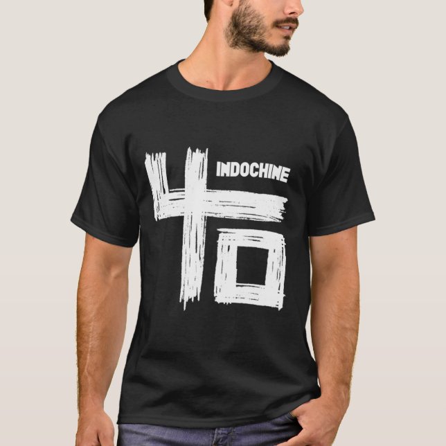 Camiseta indochine 40 logo tour 2021 kakakatin Essential584 (Anverso)
