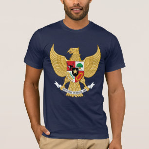 Camiseta indonesia del emblema nacional