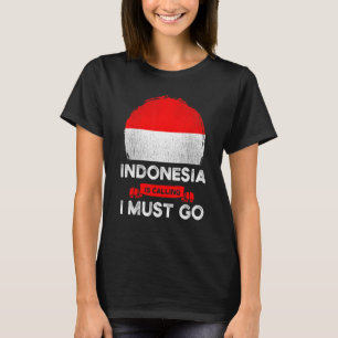 Camiseta Indonesia dice que debo ir a la herencia indonesia