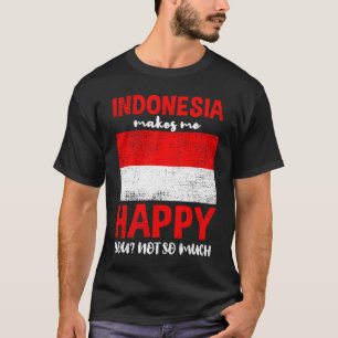 Camiseta Indonesia me hace feliz no tanto cosecha