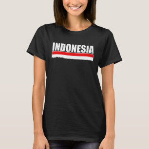 Camiseta Indonesia Orgullosa bandera indonesia
