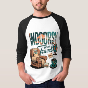 Camiseta Indoorsy con giros de viaje: Ticket para el acoged