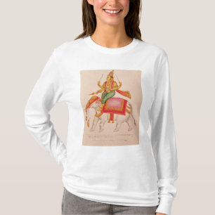 Camiseta INDRA, dios de tormentas, montando en un elefante