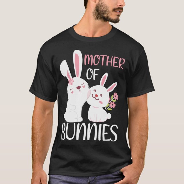 Camiseta indumentaria de Día de la Madre asombroso conejo d (Anverso)