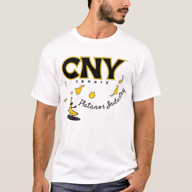 Camiseta Industria de Plátanos CNY — Edición Canaria (Anverso)