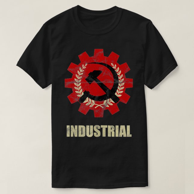 Camiseta Industrial 80's 90s Rock de onda oscura Punk Metal (Diseño del anverso)