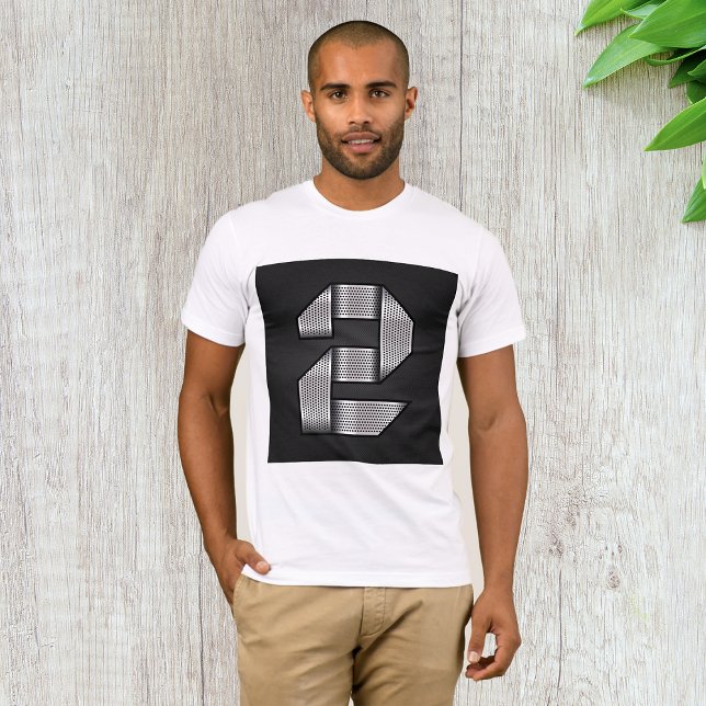 Camiseta Industrial Chrome Número 2 Bold Metálico (Subido por el creador)