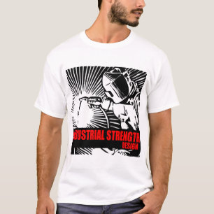 Camiseta industrial del diseño de la fuerza